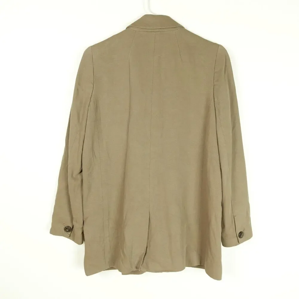 Madewell‎ Blazer Womens SZ S Drapeweave Caldwell Double Breasted Business Casual